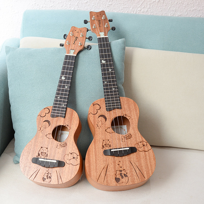 夜猫薇小面单magi爆款指板夜光入门里里尤克尤克里里