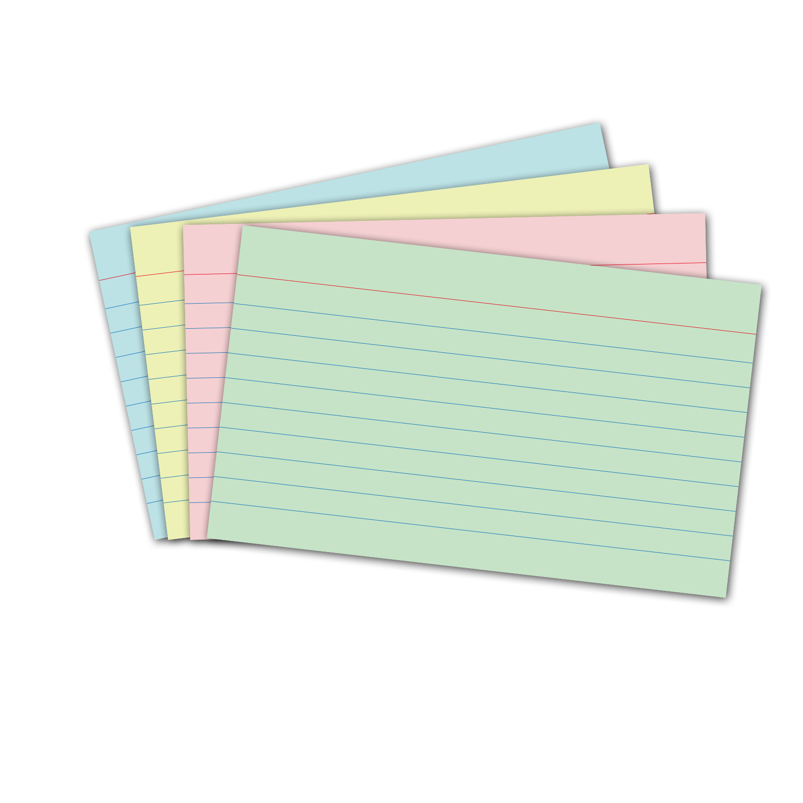 片纸卡片便签单面凯萨单词横线备忘记事便条便签本