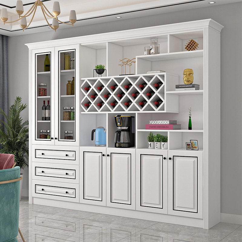 客厅欧式简欧酒柜红酒柜子家用置物架餐边柜现代简约酒柜