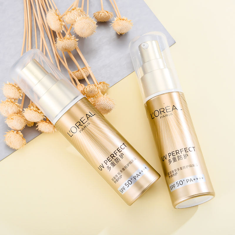 防晒欧莱雅小金面部身体防晒霜隔离清爽防紫外线spf50防晒霜