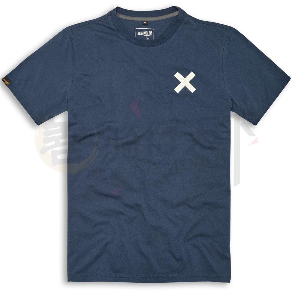 杜卡迪ducati原厂scrambler自由摩托车短袖复古潮流机车赛车t恤