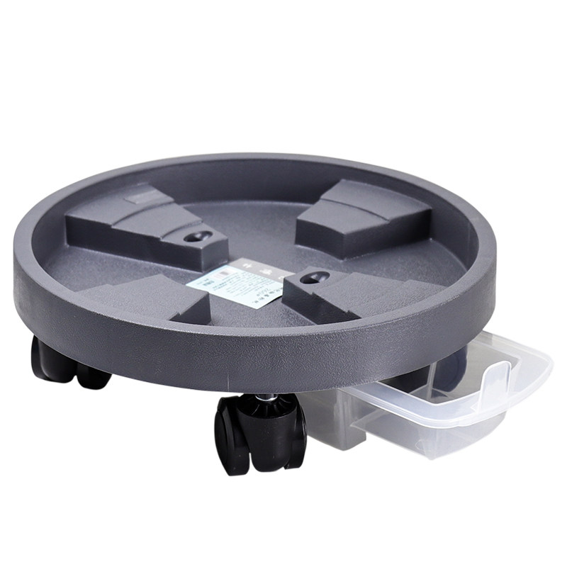 花博士接水水泥滚轮塑料抽屉万向树脂根底透气花托