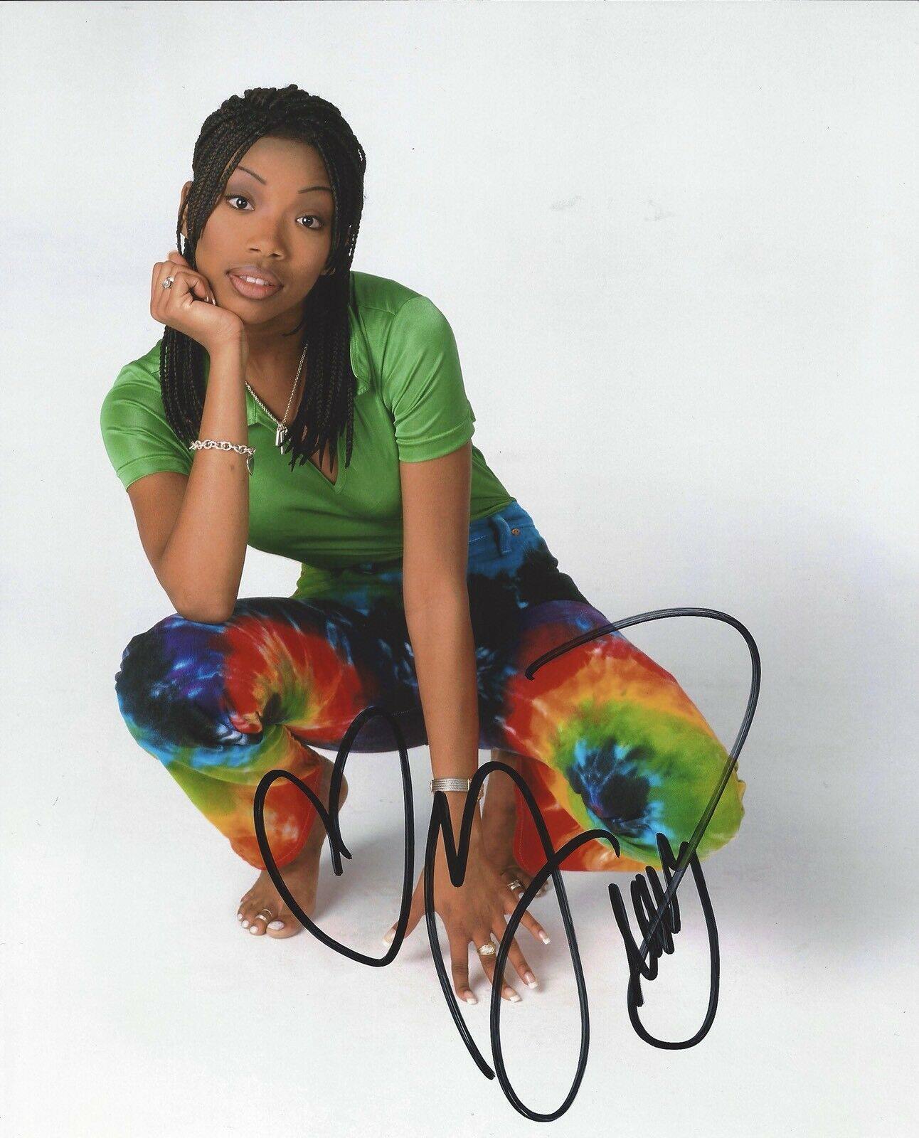 sa美国女歌手布兰布兰迪迪诺伍德亲笔签名照片文创