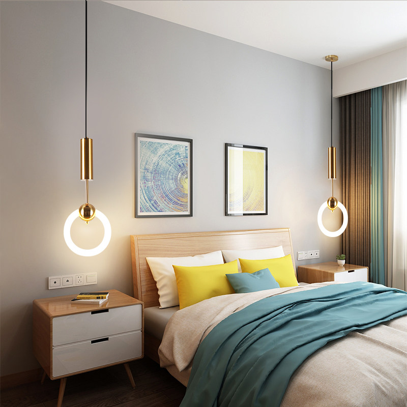 吊灯床头网红现代简约卧室餐厅吧台店铺轻奢极简客厅吊灯