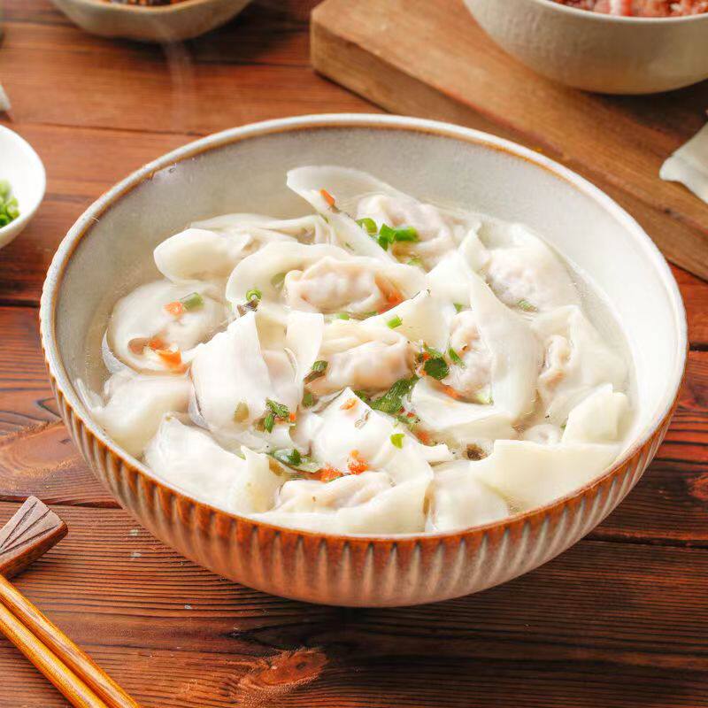 老大清真馄饨牛肉荠菜三鲜大馅速冻食品抄手混沌水饺