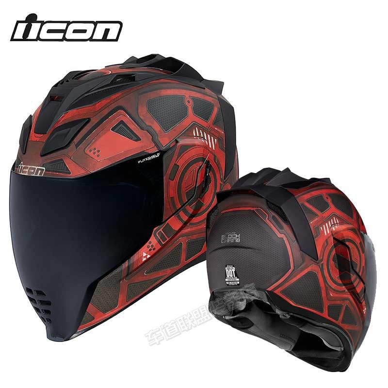 现货美国21款iconairflite机车头盔全盔赛车街车摩托车头盔