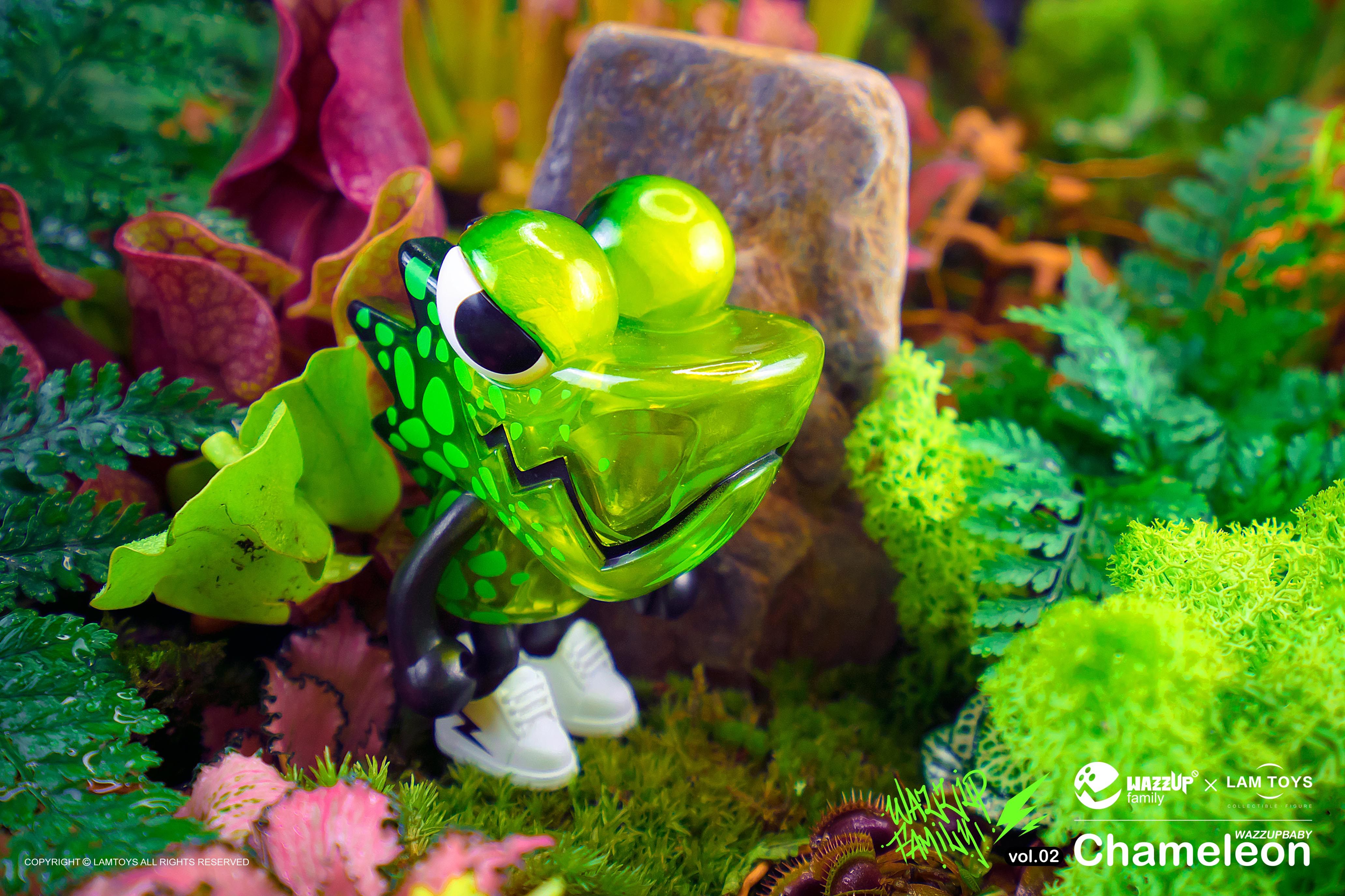 森林迷幻感温二代盲盒变色龙wazzupbabylamtoyslala蘑菇潮玩盲盒