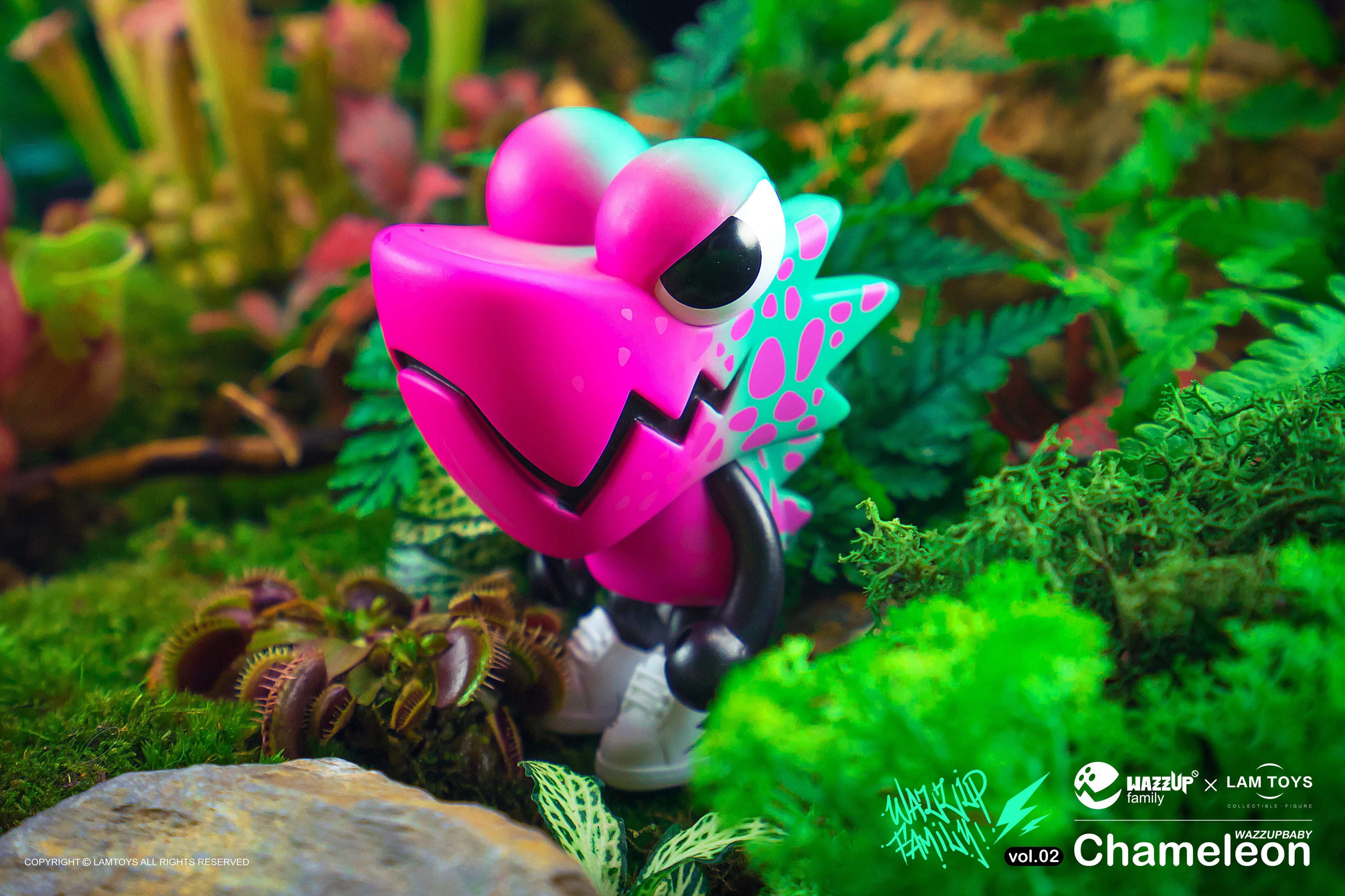 森林迷幻感温二代盲盒变色龙wazzupbabylamtoyslala蘑菇潮玩盲盒