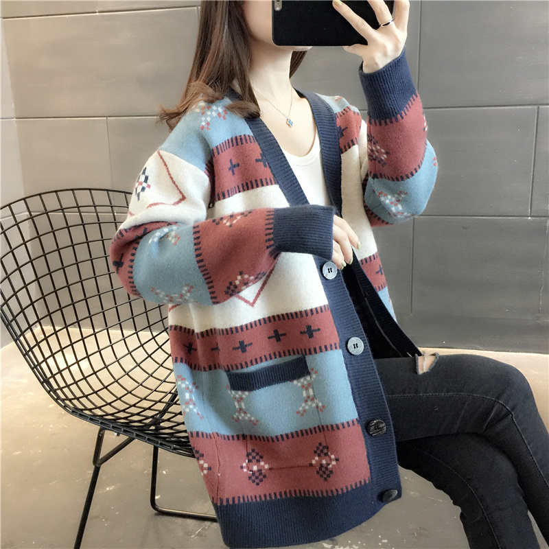 春款2022年春季女装针织开衫毛衣女外套新款2021爆款洋气时尚上衣