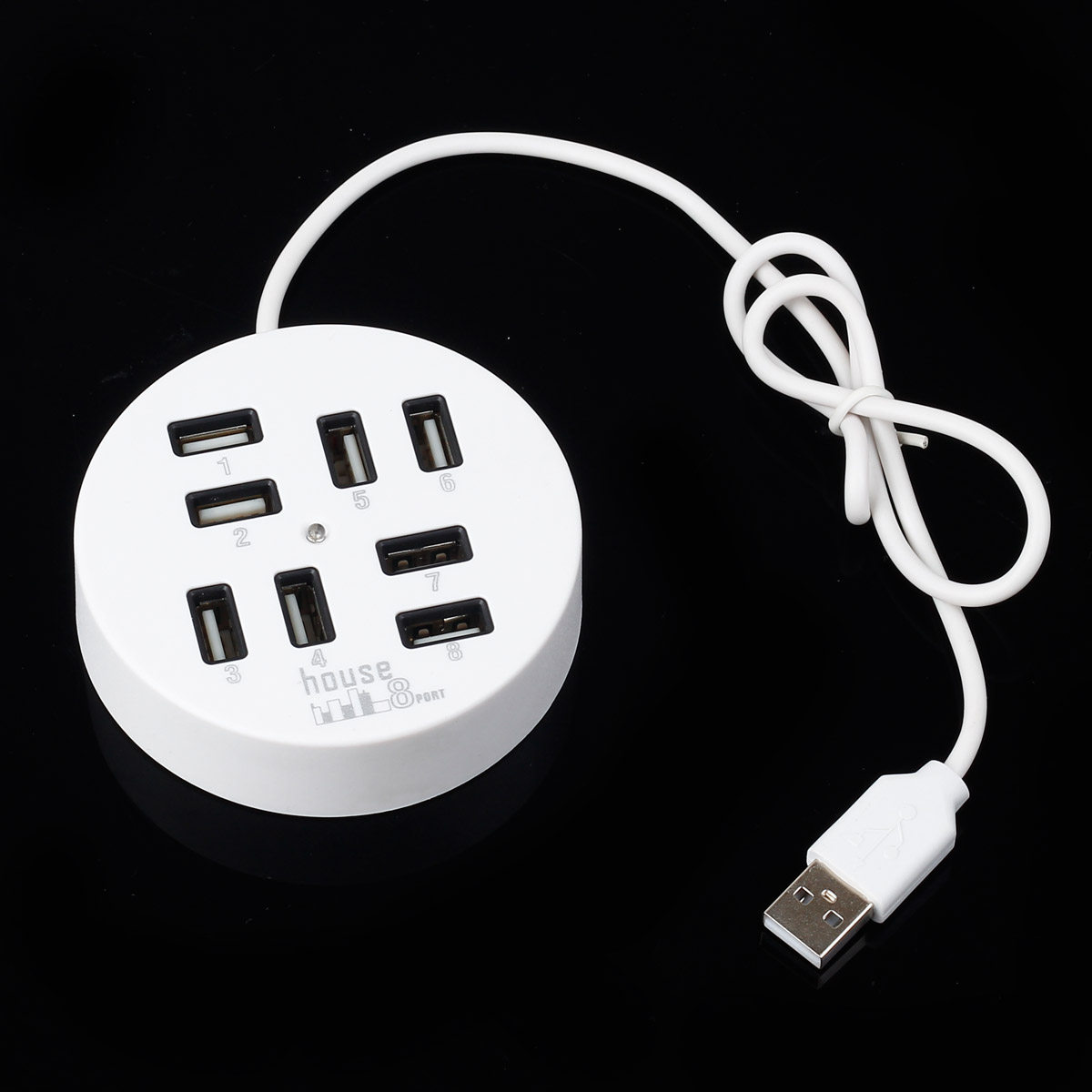 8口圆形usb2.0hubusb集线器8u扩展高速usb2.0480mbpsusb hub