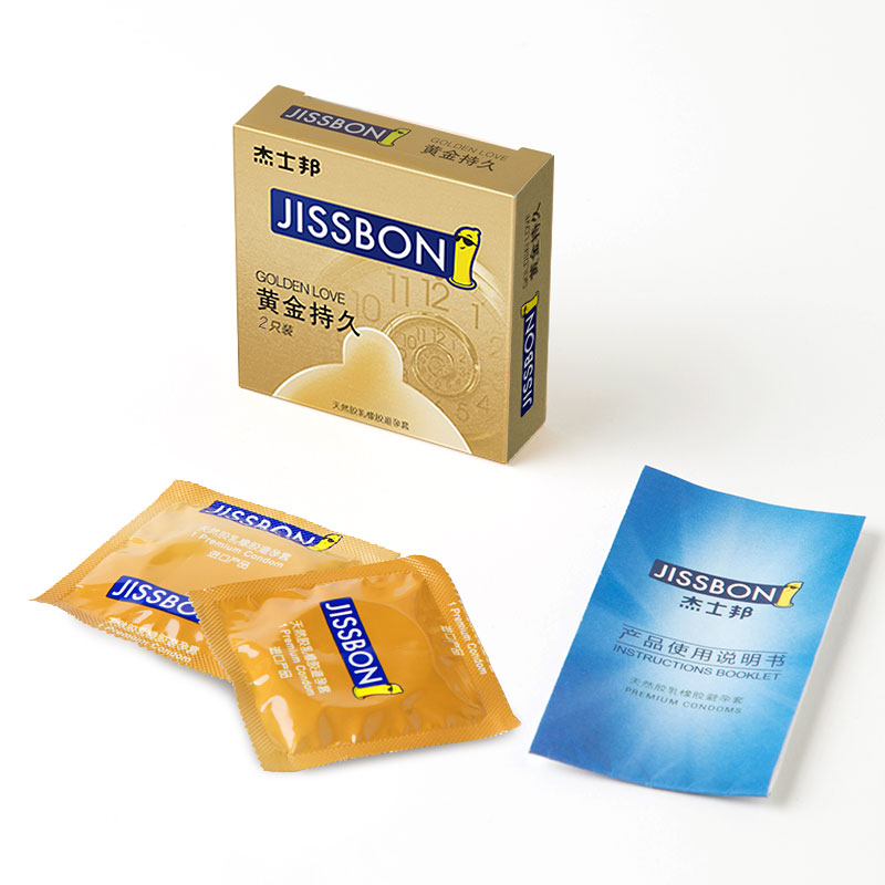 持久杰士邦避孕套黄金超凡装比孕套男用情趣房事避孕套