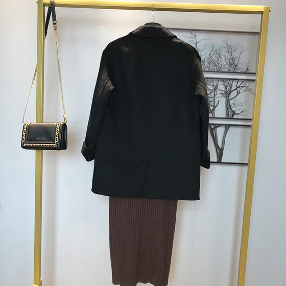Pure Handmade Double-sided Cashmere Coat For Women's 2020 Spring Loose Australian All Wool Short Suit Tweed Coat Pure Handmade Double-sided Cashmere Coat For Women's 2020 Spring Loose Australian All Wool Short Suit Tweed Coat