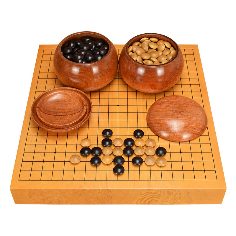 围棋棋子套装高档天然实木双面凸起圆鼓包邮围棋