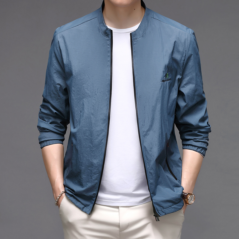 中青年男士防晒衣外套超薄款透气夹克衫夏季防晒服休闲爸爸夏装潮