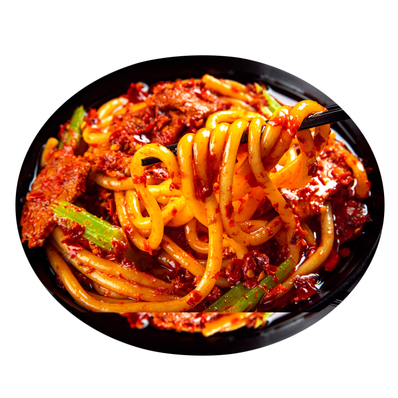 盒点美食新疆牛肉炒米粉套餐大份340克爆