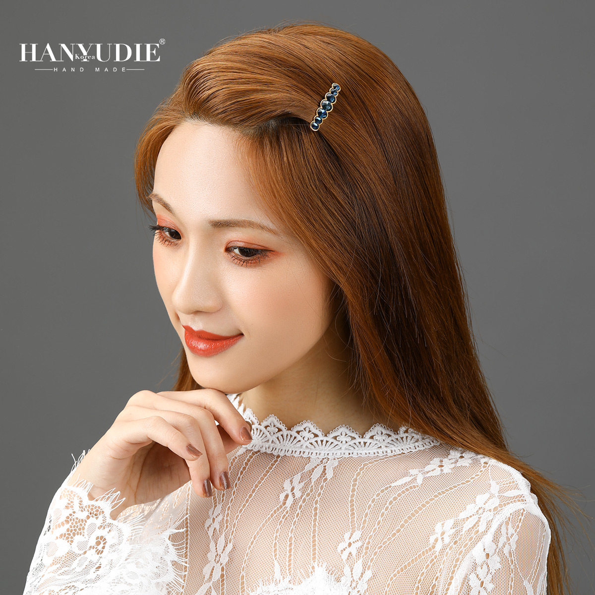 发夹女刘海顶夹短发尴尬期打理固定神器发卡成年一字夹小众头饰