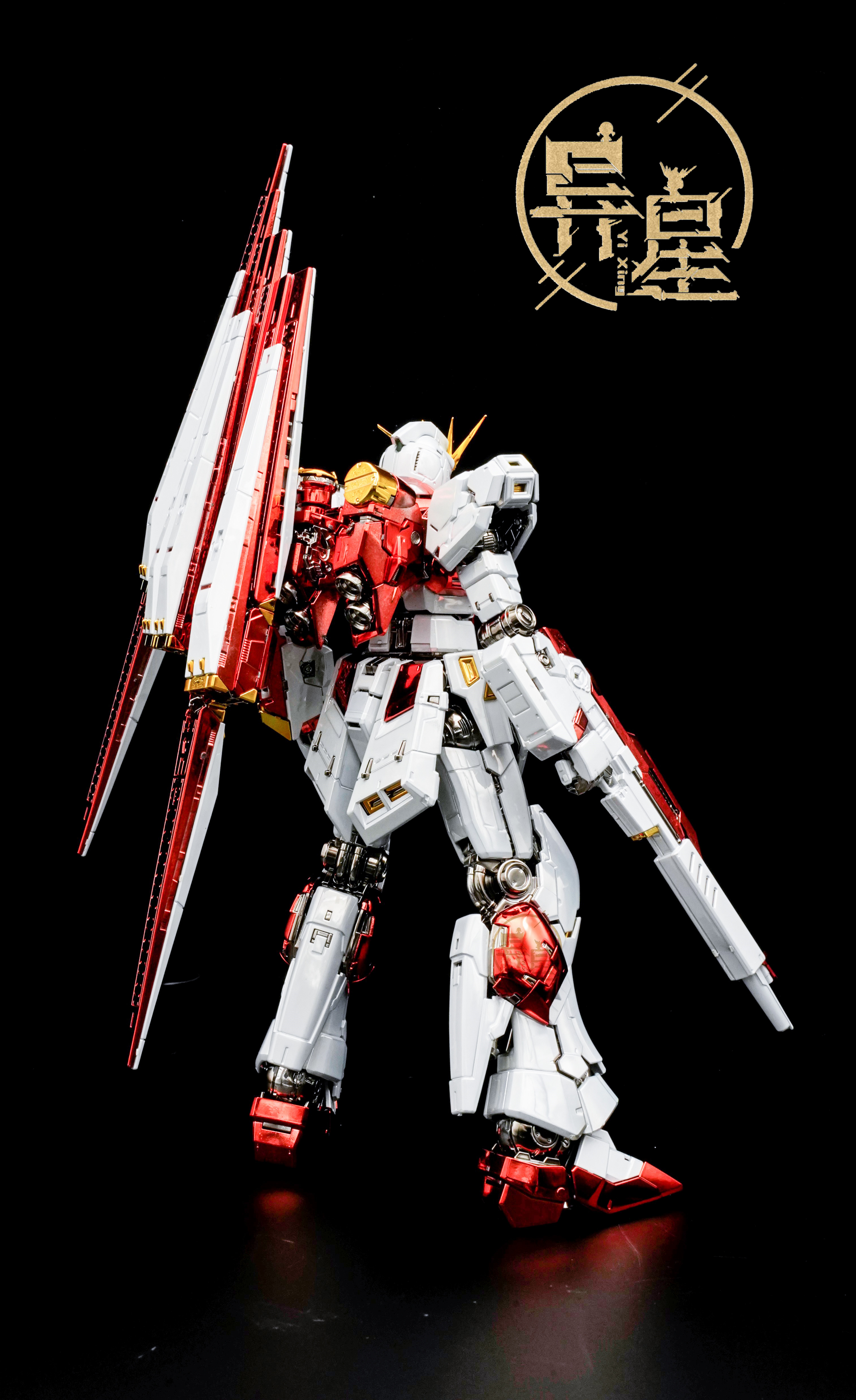 高达电镀异星万代rg中国限定配色红牛重牛高达模型专区