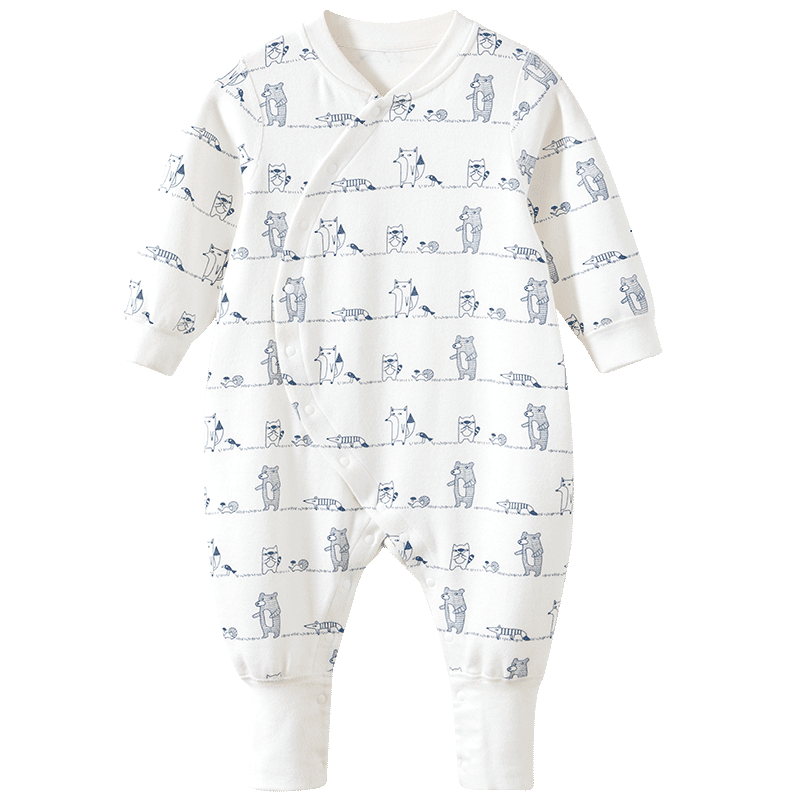 婴儿棉店连体衣春秋纯棉可爱长袖爬服衣服宝宝连身衣