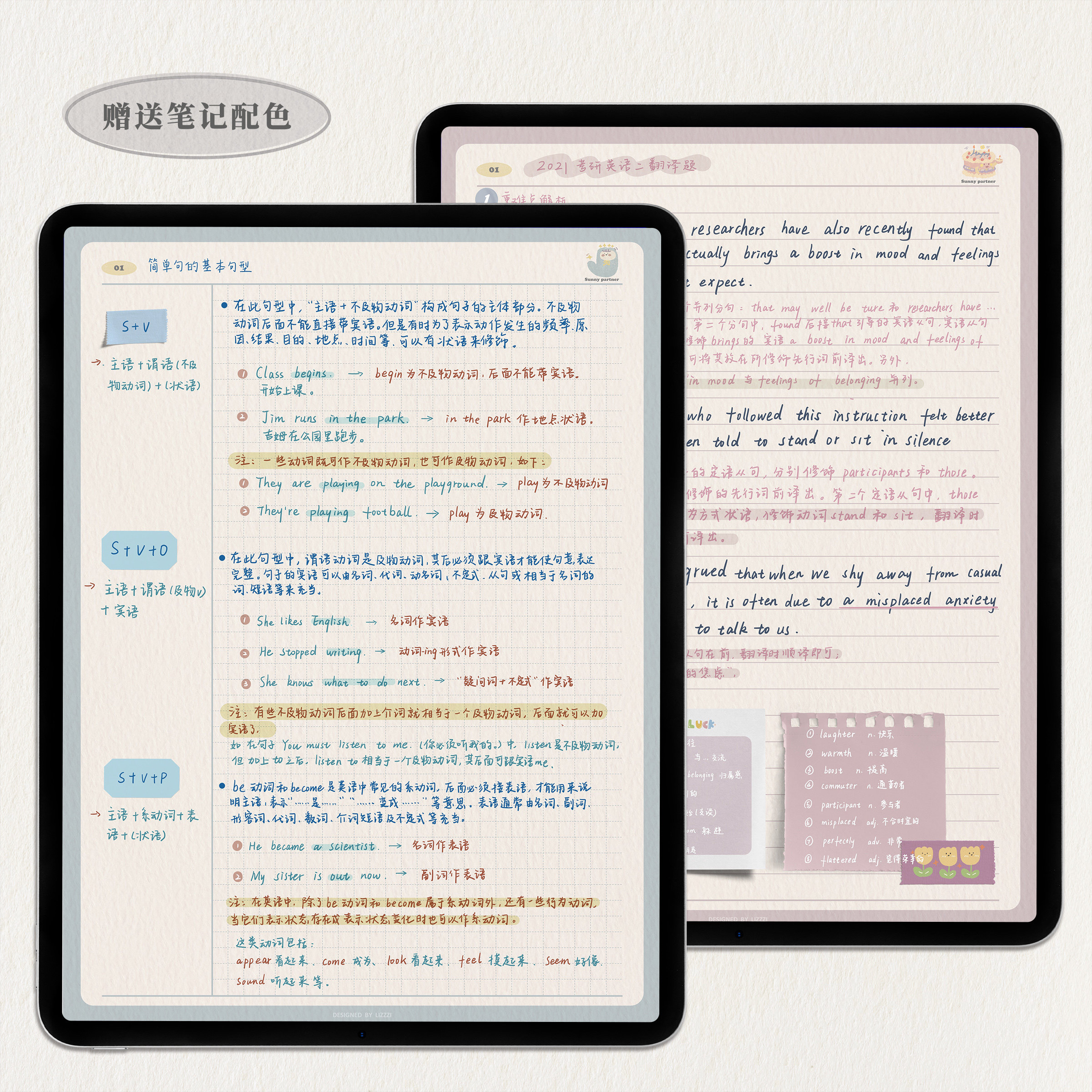 ipad笔记模板4本套组康奈尔笔记本电子手帐goodnotes笔记本