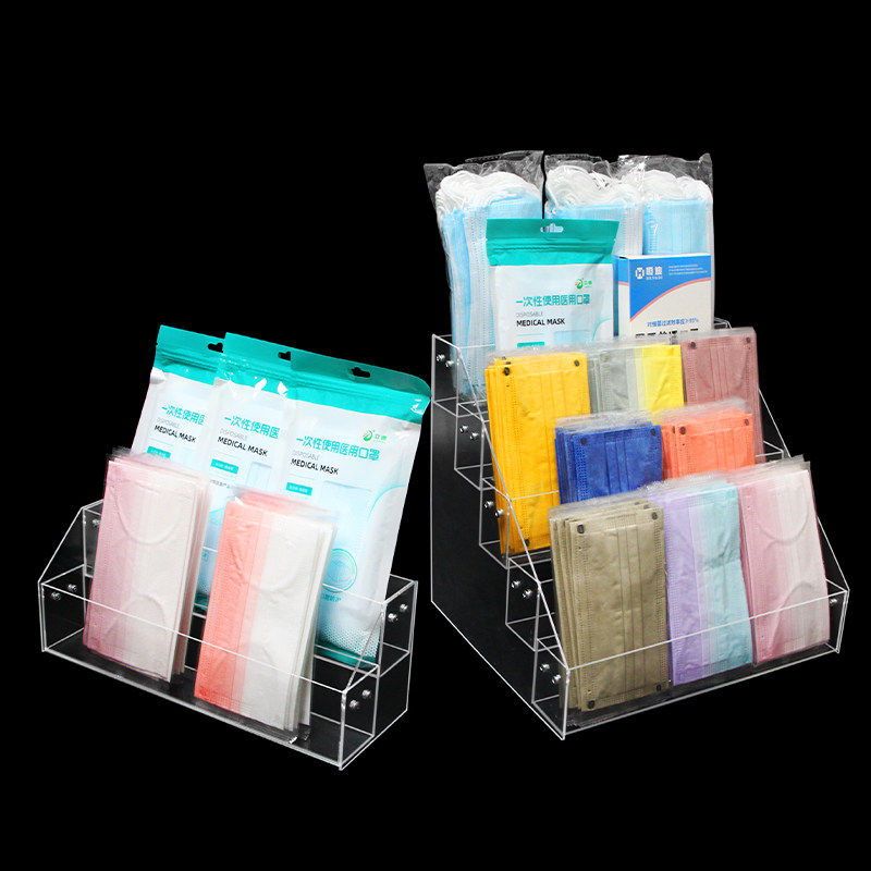 口罩展示架亚克力医药多功能落地收纳超市商场陈列商用展示柜