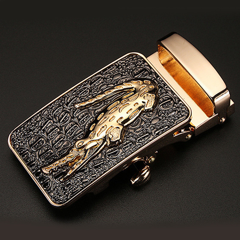 带头时尚皮带皮带扣扣头泰国鳄鱼无孔无牙腰带皮带扣