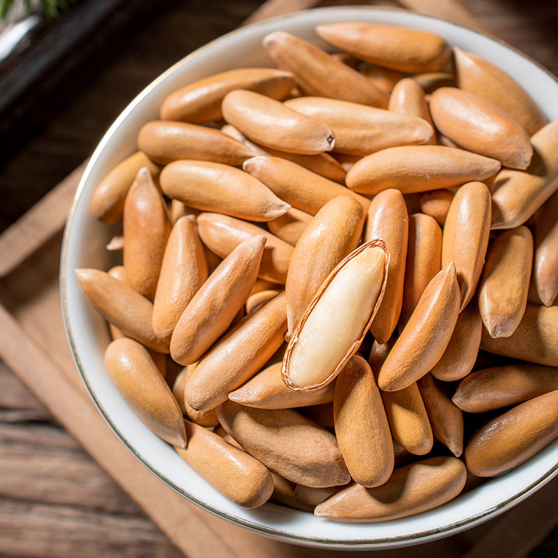 新货手剥特大颗粒巴西松子500g散装薄壳原味进口坚果炒货干果批发