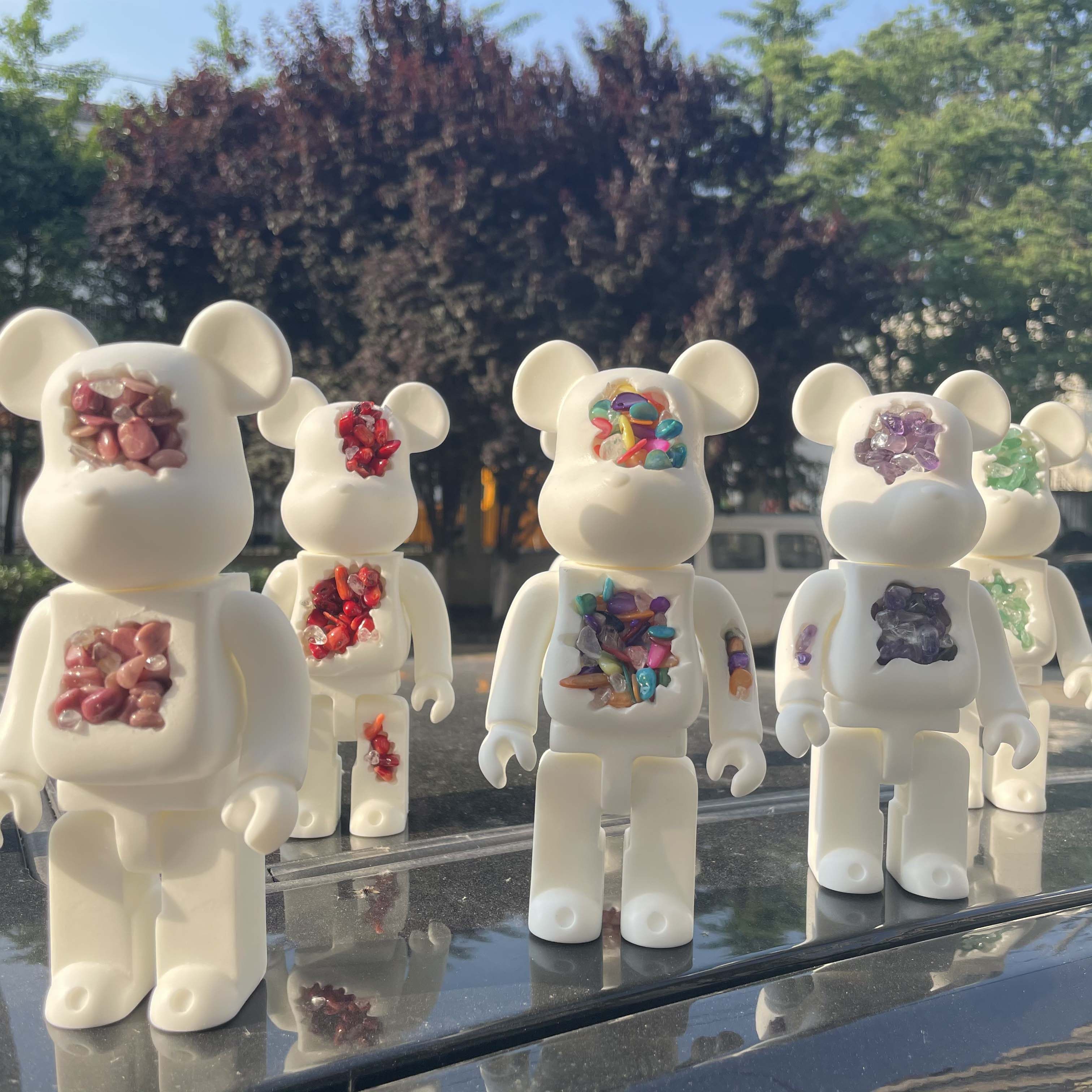 berbrick新款树脂熊潮玩手办熊模型模型摆件侵蚀破坏潮玩盲盒