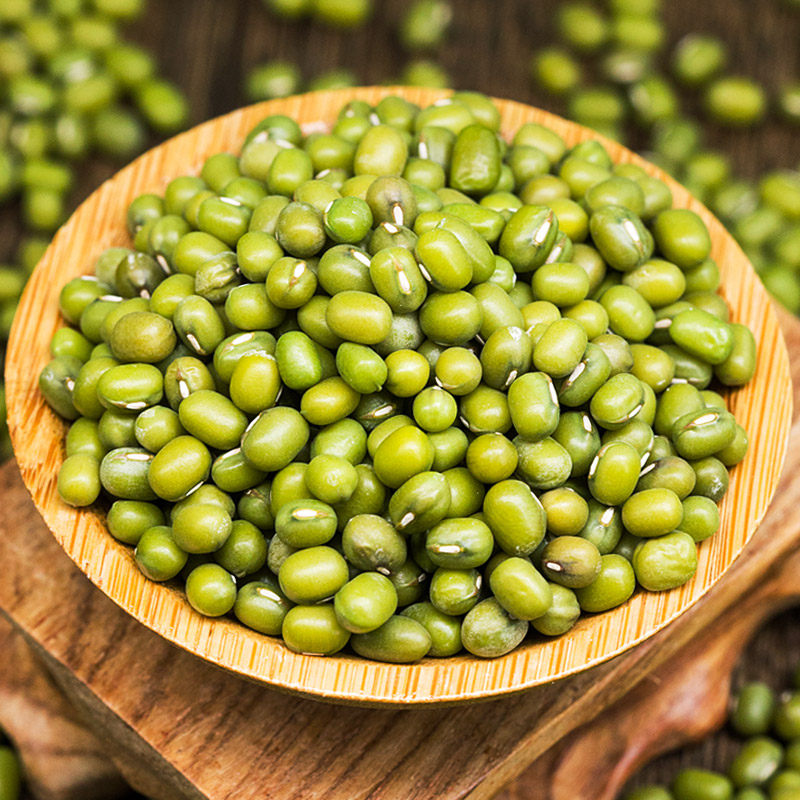 绿豆杂粮脱皮去皮红豆新搭罐装毛绿豆大粒新鲜绿豆