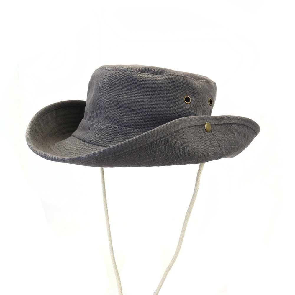 日系户外西部牛仔帽子可折叠渔夫帽女夏季山系防晒帽子