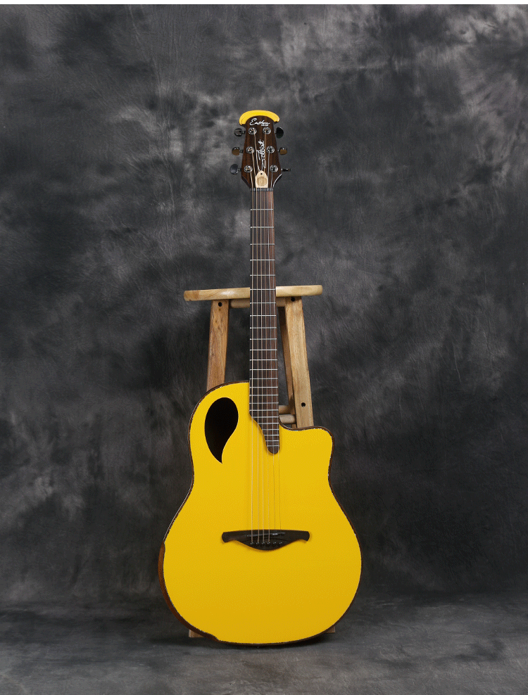 吉他伊斯顿龟背单板民谣41寸电箱木吉演奏者黄家驹吉他-民谣吉他