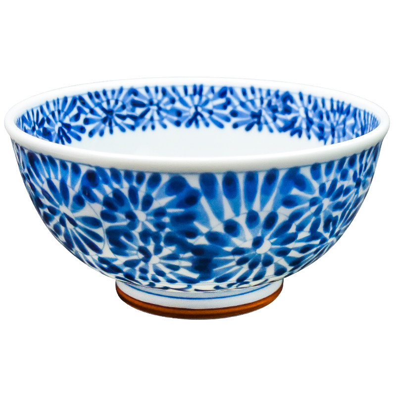 日本进口蓝凛165cm面碗日式青花瓷大汤碗男士陶瓷碗