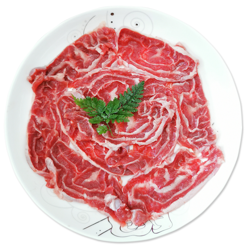 五花牛肉肉牛潮汕脚趾250g金钱展鲜牛展火锅生牛肉