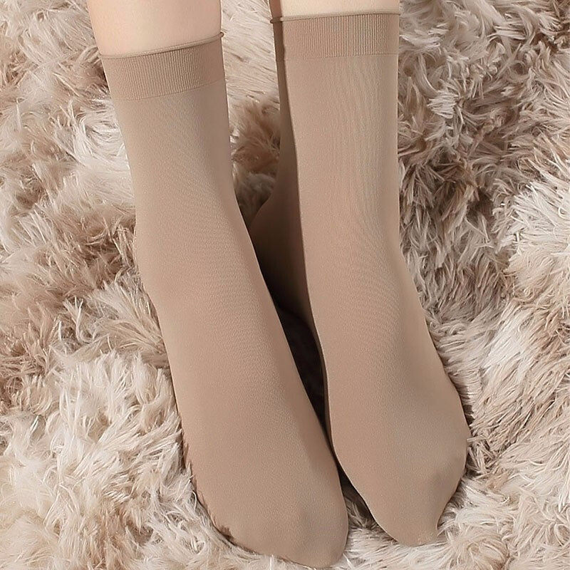 短袜皮尔卡丹天鹅绒100d女士不易勾丝耐磨短筒肉色短袜