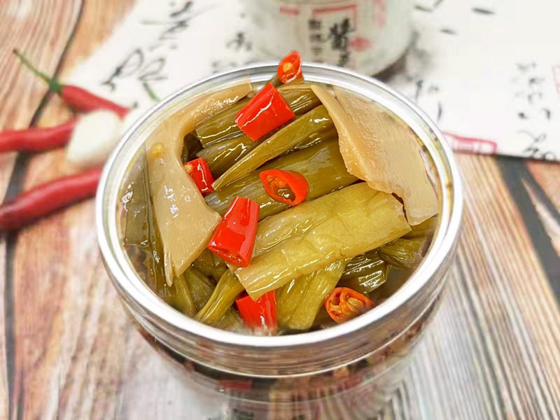 芋苗广西酸辣开胃小菜下饭饭菜夏天芋檬横县酱菜