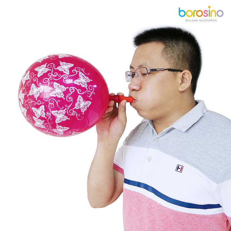 宝诺品牌儿童小学生肺活量锻炼练习气球吹嘴呼吸飘空气球