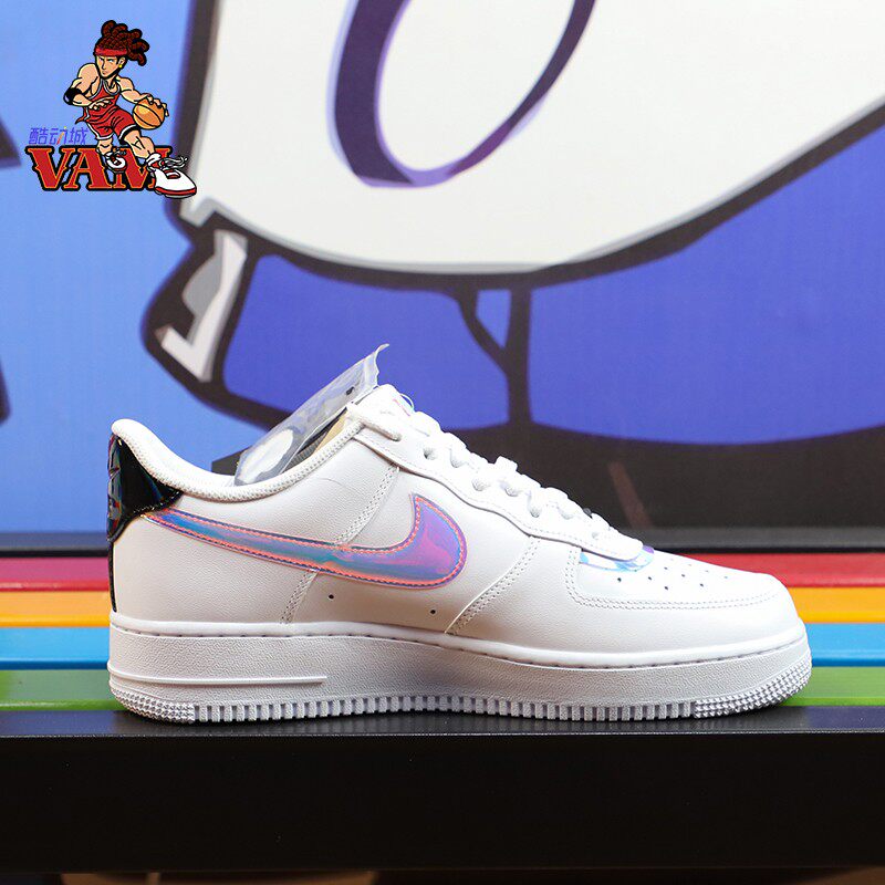 nikeairforce1af1镭射英雄联盟纯白电玩板鞋