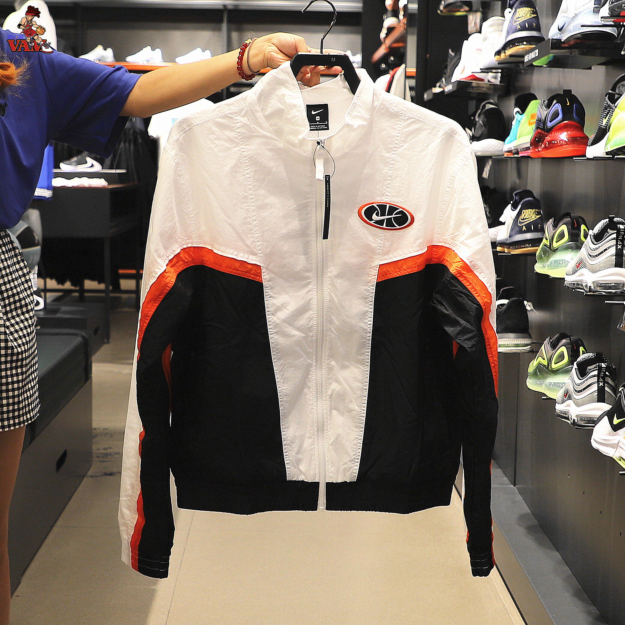 nike耐克外套2019秋季新款篮球运动休闲复古防风运动茄克