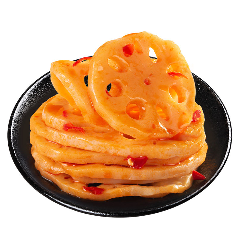蜀道香辣味零食香辣藕片卤味素即食脆藕麻辣卤藕素食零食