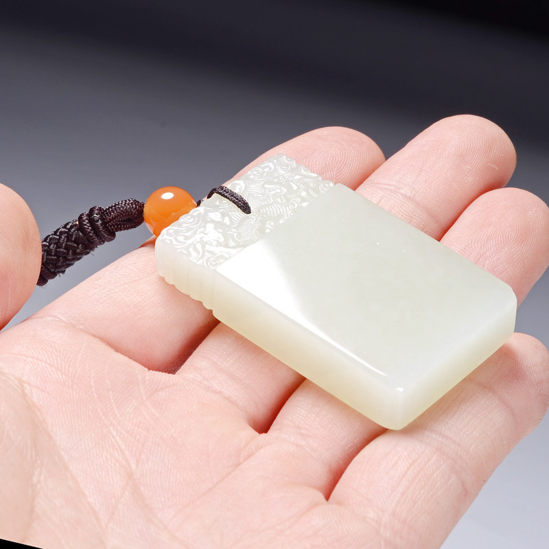 吊坠平安无事牌玉和田无事男士女款玉牌玉佩玉石颈饰