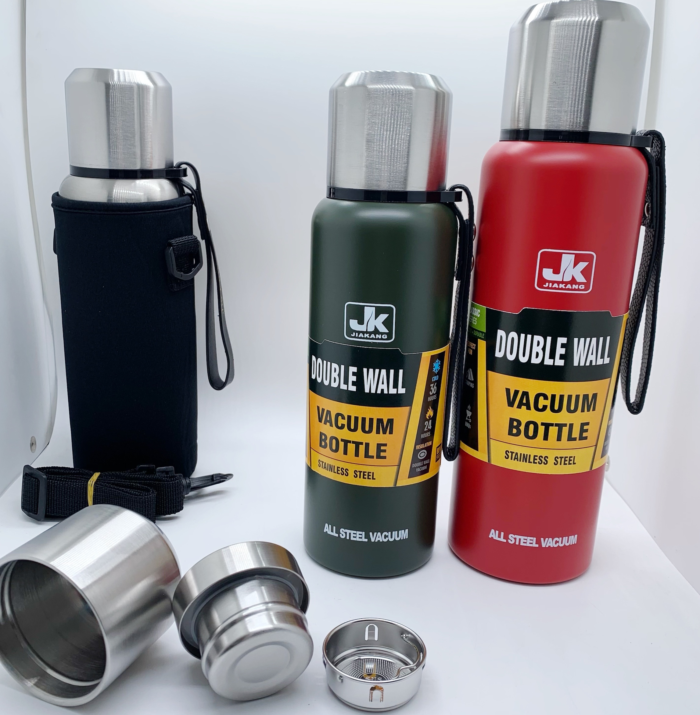 新款俄罗斯保温杯太空不锈钢真空内胆人气户外包1千保温杯