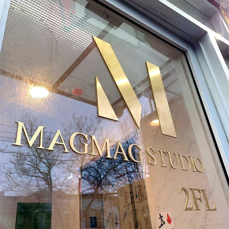 拉丝不锈钢金属立体定制亚克力广告背景墙logo字门头广告牌