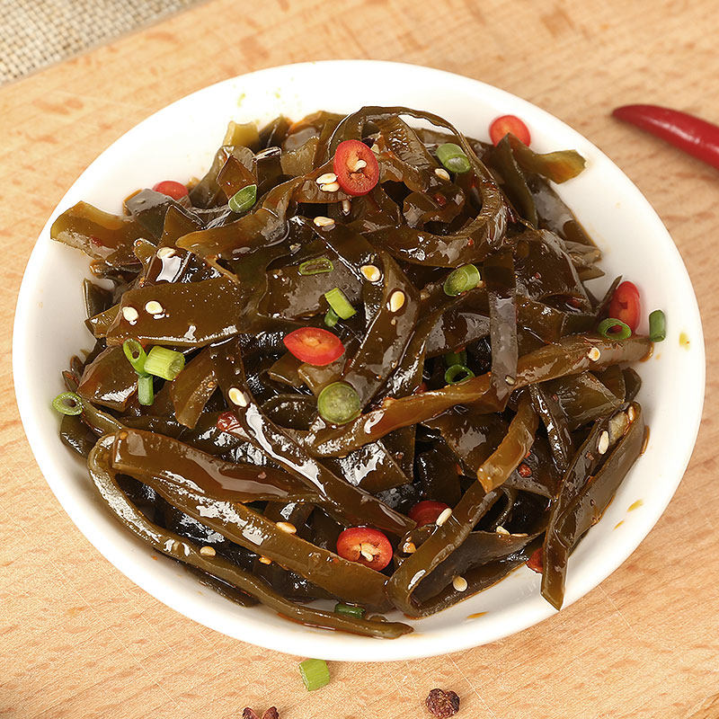 任选12件仅88元渝美美滋250g香辣海带丝开袋即食海带零食