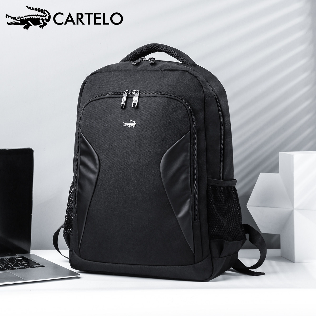 卡帝乐鳄鱼旅行男士双肩包大容量电脑背包时尚ins潮女双肩背包