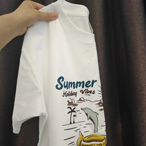 Short sleeve T-shirt female summer country tide 2022 Spring summer new design senses neutral wind large size street tide card T-shirt
