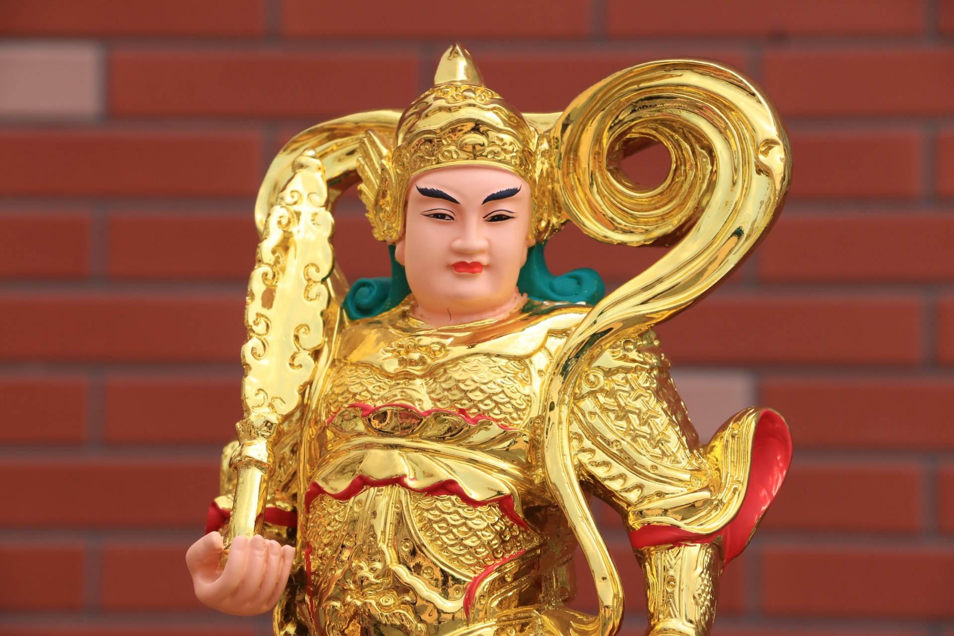 菩萨伽蓝包邮韦像韦韦陀佛像树脂16英寸摆件