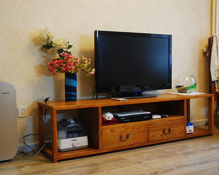 柘语堂老榆木电视柜实木家具现代简约小户户型客厅地柜电视柜