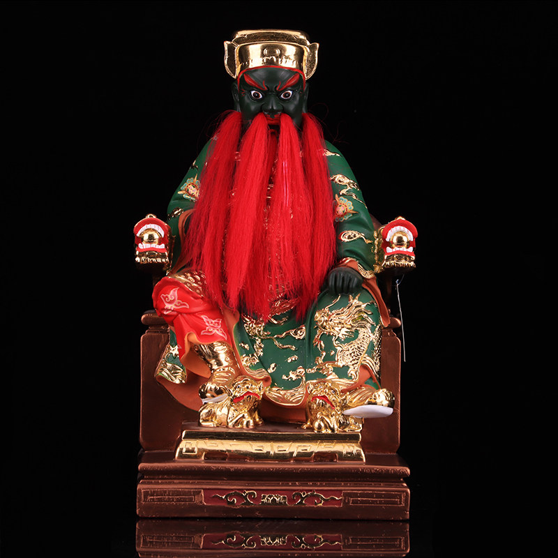 16寸五府王爷李范吴池朱道教神像树脂敦煌金工摆件