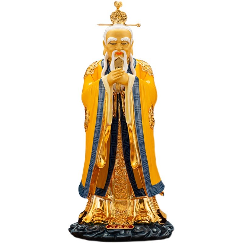 天师台湾张道陵祖师旌阳坚许萨守葛玄纯铜张天师摆件