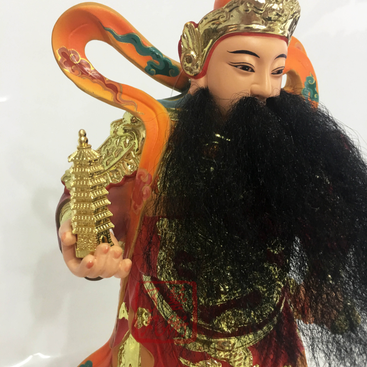 宝塔托塔李天王天王道教法器合金神像配件长寿摆件
