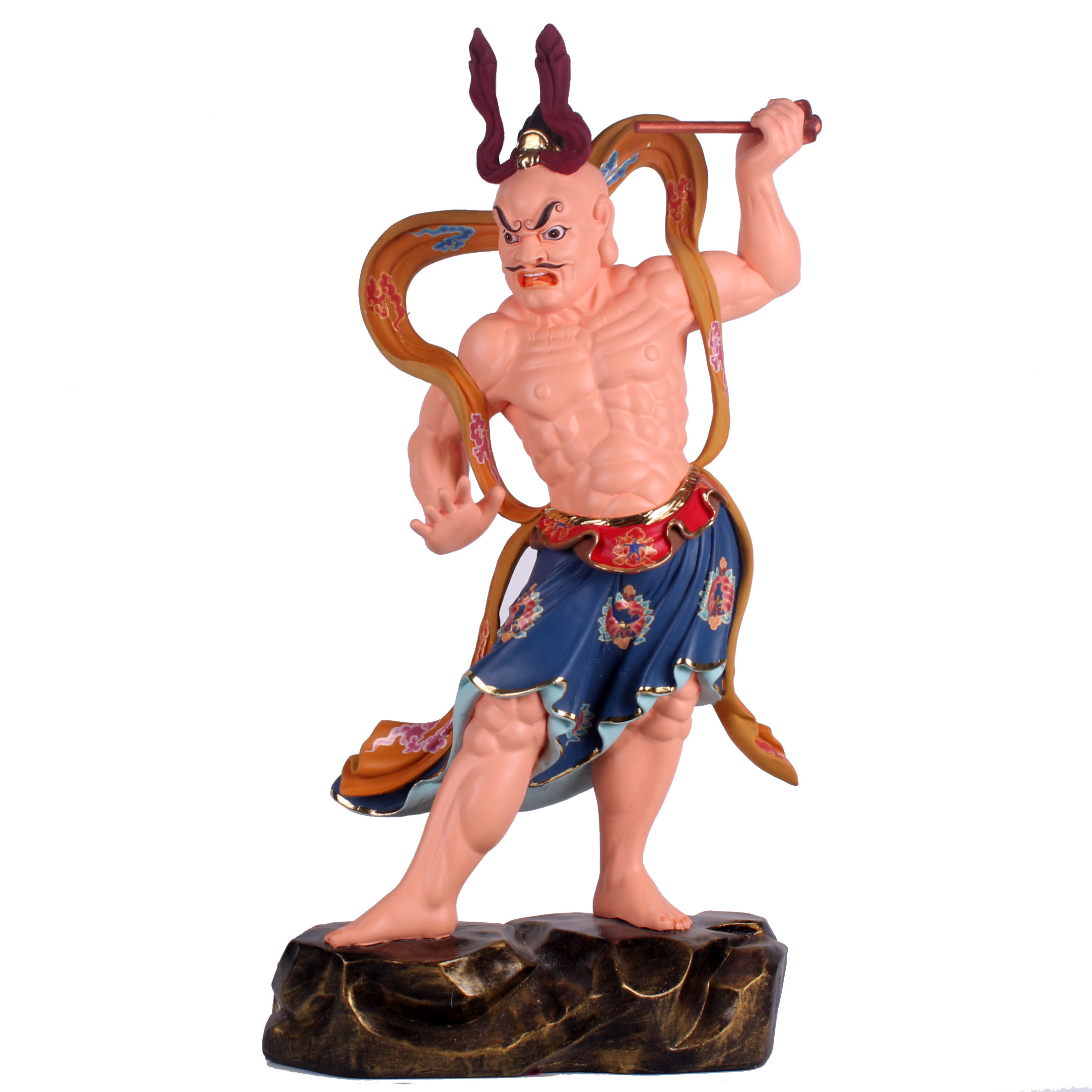 新品哼哈哈二神像左右护法门神佛像金刚大力摆件